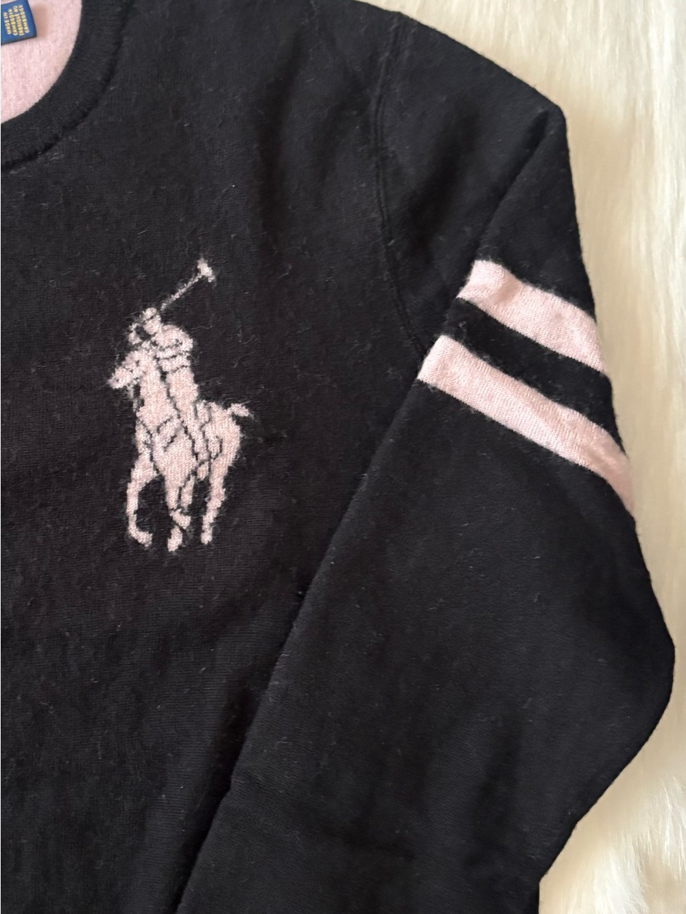 Ralph Lauren Pink Pony Merino Wool Sweater - Picture 3 of 4